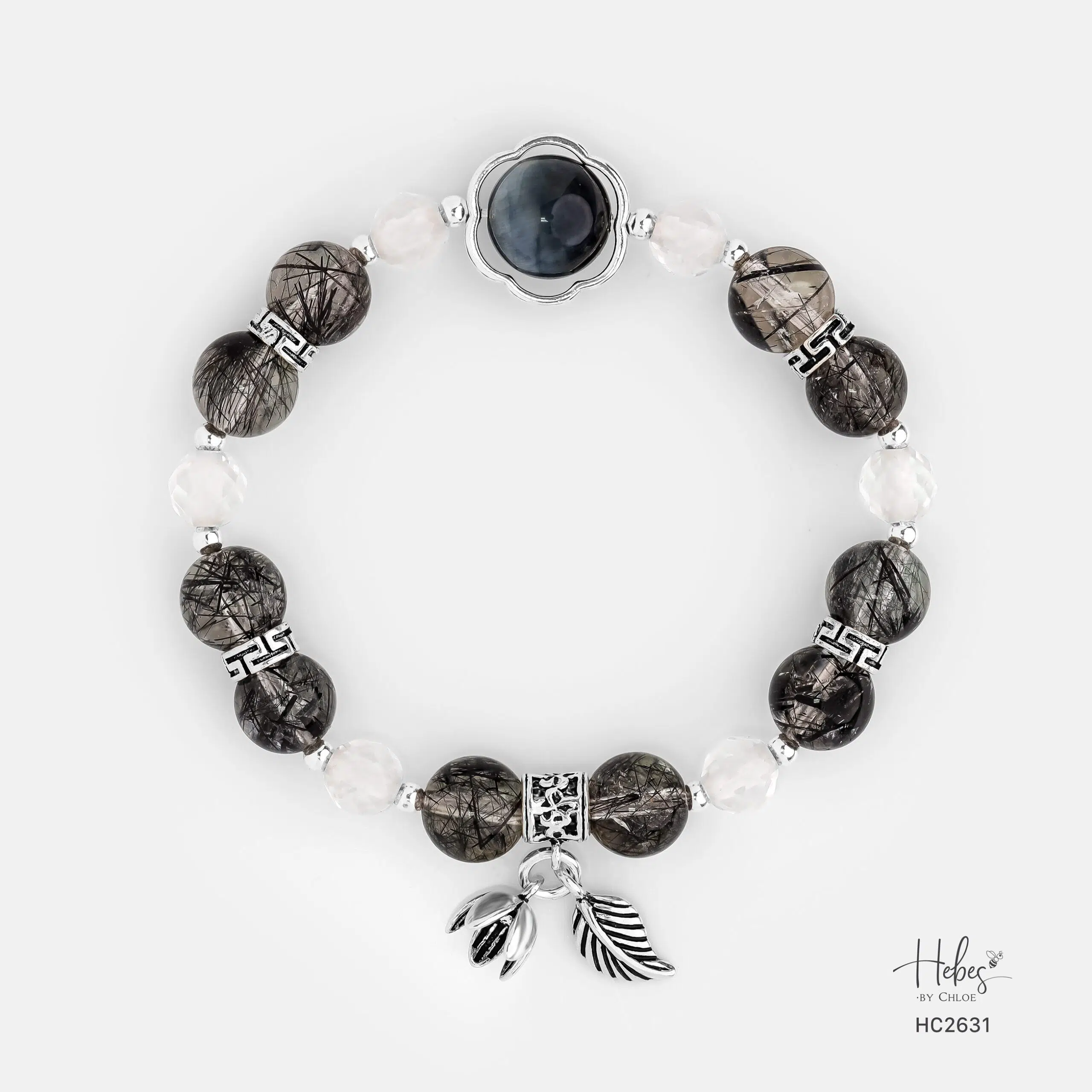 Hebes Black Rutilated Quartz Bracelet HC2631