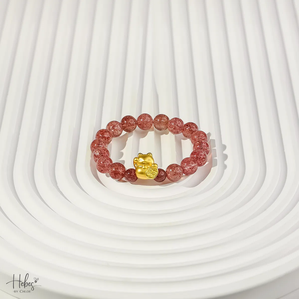 Hebes - Strawberry Quartz - Bracelet -HC3041